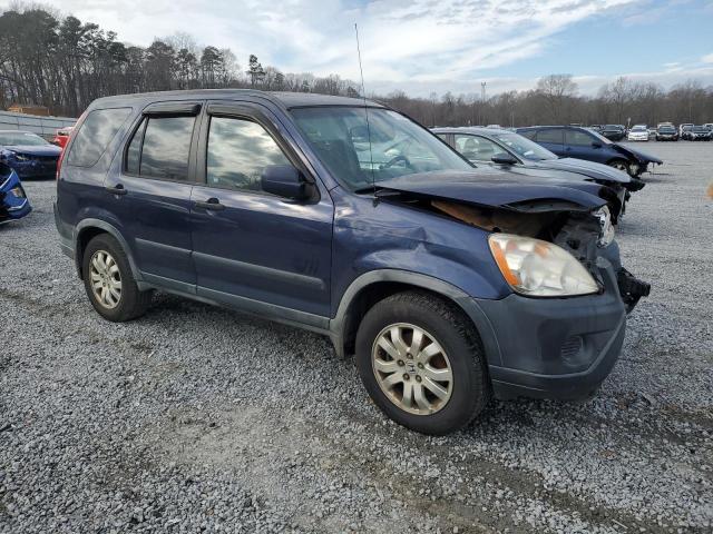 JHLRD78826C002387 - 2006 HONDA CR-V EX BLUE photo 4