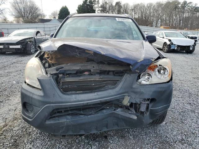 JHLRD78826C002387 - 2006 HONDA CR-V EX BLUE photo 5