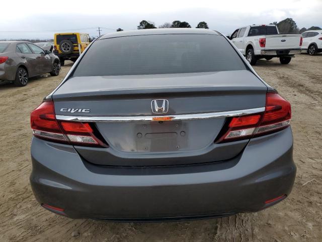 19XFB2F86DE021848 - 2013 HONDA CIVIC EX GRAY photo 6