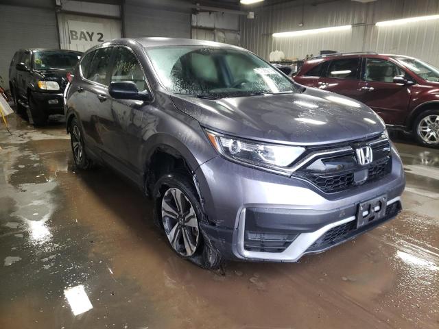 5J6RW2H27LL013350 - 2020 HONDA CR-V LX GRAY photo 4