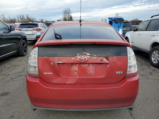 JTDKB20U273253167 - 2007 TOYOTA PRIUS RED photo 6