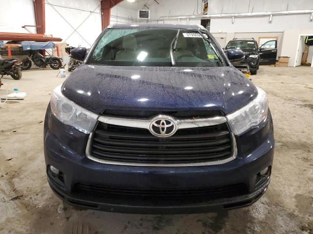 5TDJKRFH0FS205596 - 2015 TOYOTA HIGHLANDER XLE BLUE photo 5