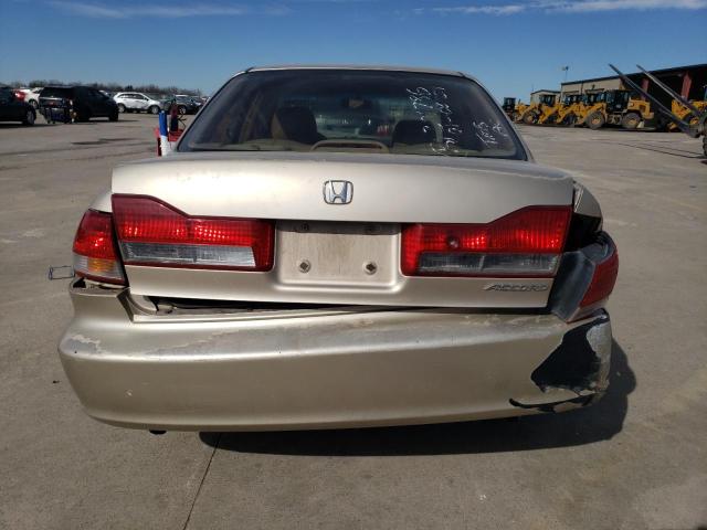 1HGCG16572A074399 - 2002 HONDA ACCORD EX TAN photo 6