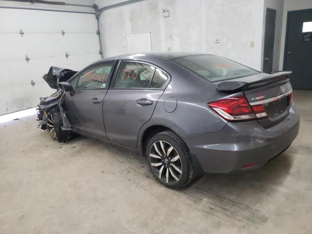 19XFB2F95EE018384 - 2014 HONDA CIVIC EXL GRAY photo 2