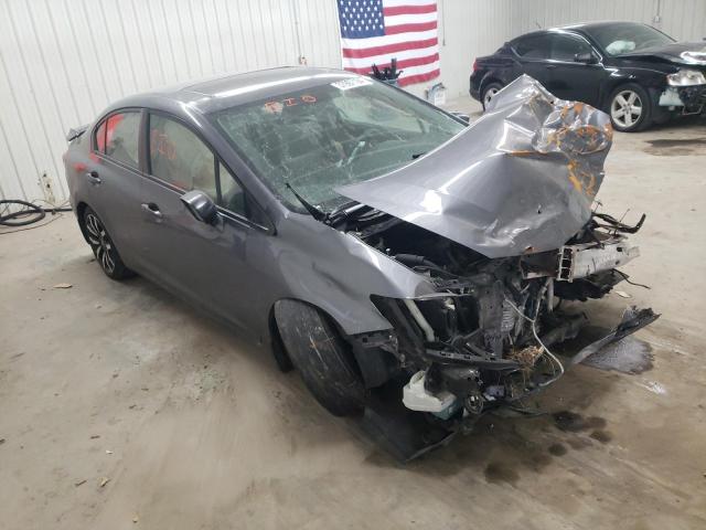 19XFB2F95EE018384 - 2014 HONDA CIVIC EXL GRAY photo 4