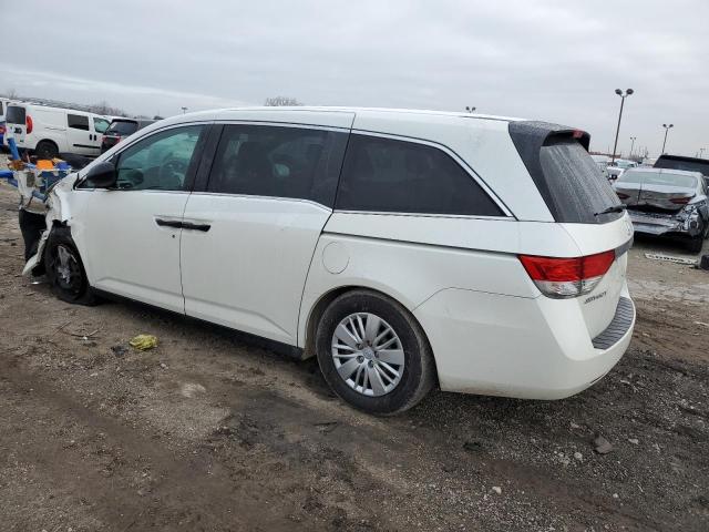 5FNRL5H23EB001573 - 2014 HONDA ODYSSEY WHITE photo 2