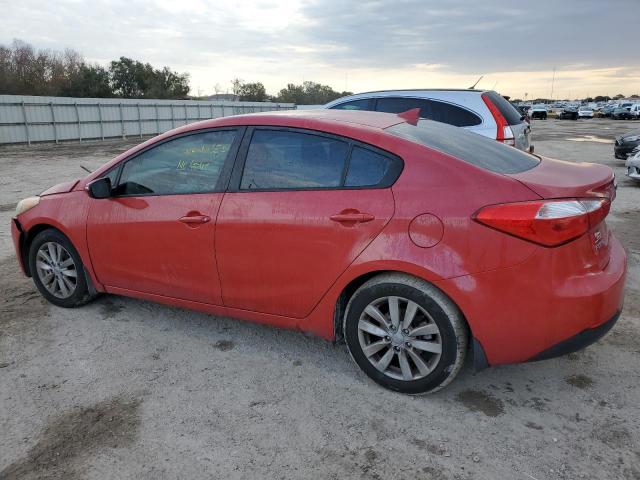 KNAFX4A68E5100242 - 2014 KIA FORTE LX RED photo 2