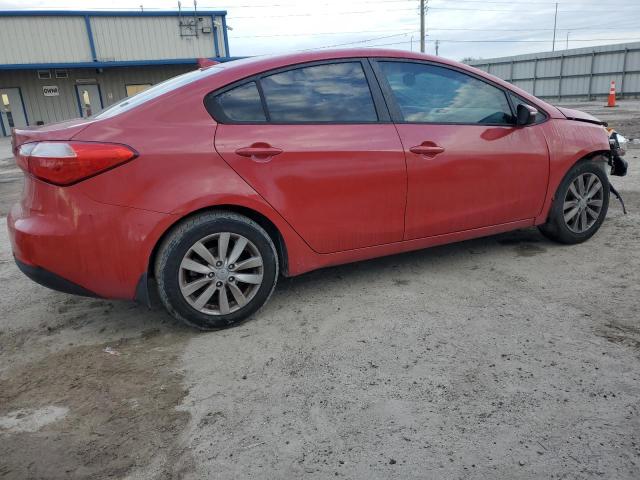 KNAFX4A68E5100242 - 2014 KIA FORTE LX RED photo 3