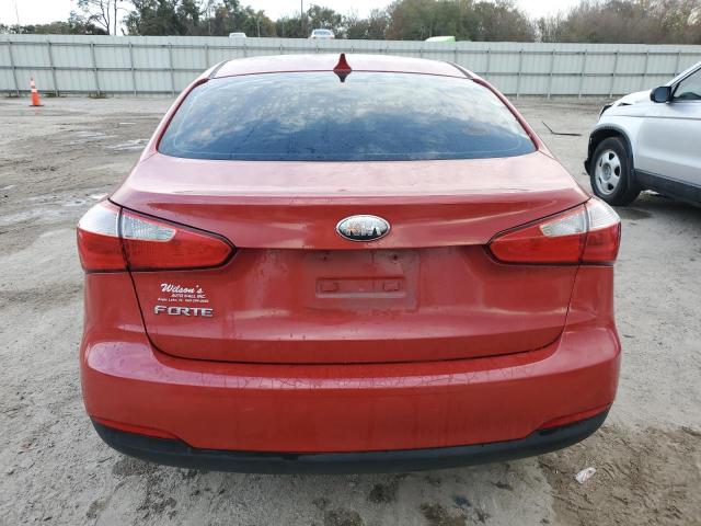 KNAFX4A68E5100242 - 2014 KIA FORTE LX RED photo 6