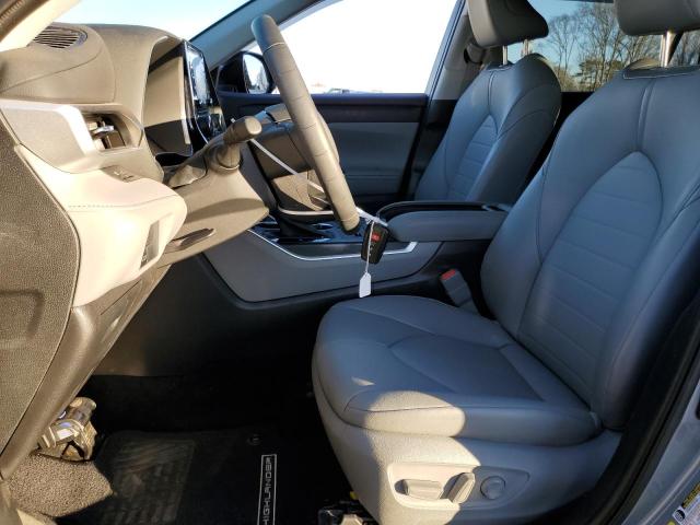 5TDGZRAH1MS056559 - 2021 TOYOTA HIGHLANDER XLE SILVER photo 7