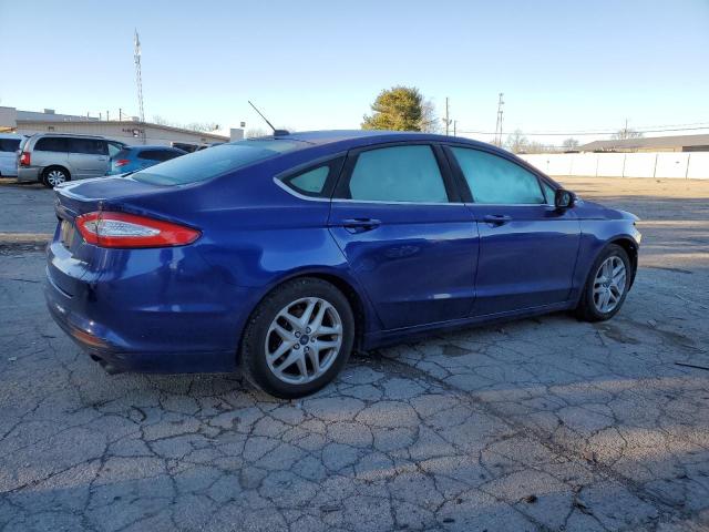 3FA6P0H74GR174399 - 2016 FORD FUSION SE BLUE photo 3