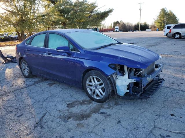 3FA6P0H74GR174399 - 2016 FORD FUSION SE BLUE photo 4