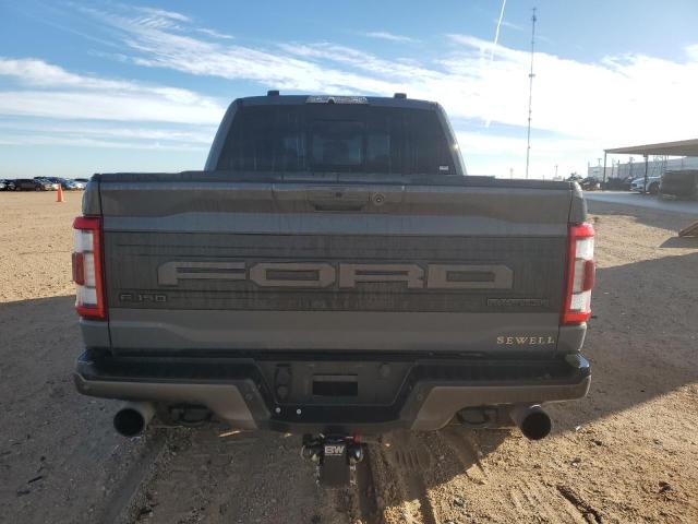 1FTFW1RGXMFD05359 - 2021 FORD F150 RAPTOR GRAY photo 6