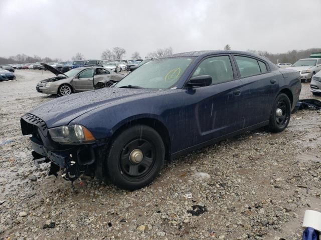 2C3CDXAT9DH665018 - 2013 DODGE CHARGER POLICE BLUE photo 1