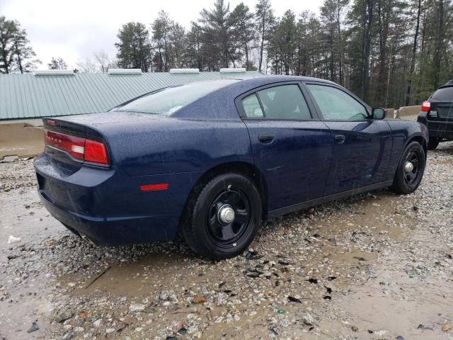 2C3CDXAT9DH665018 - 2013 DODGE CHARGER POLICE BLUE photo 3