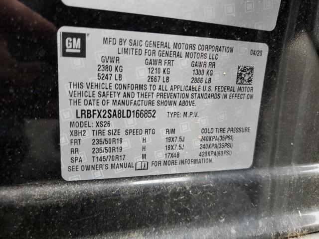 LRBFX2SA8LD166852 - 2020 BUICK ENVISION ESSENCE Siyah fotoğraf 12