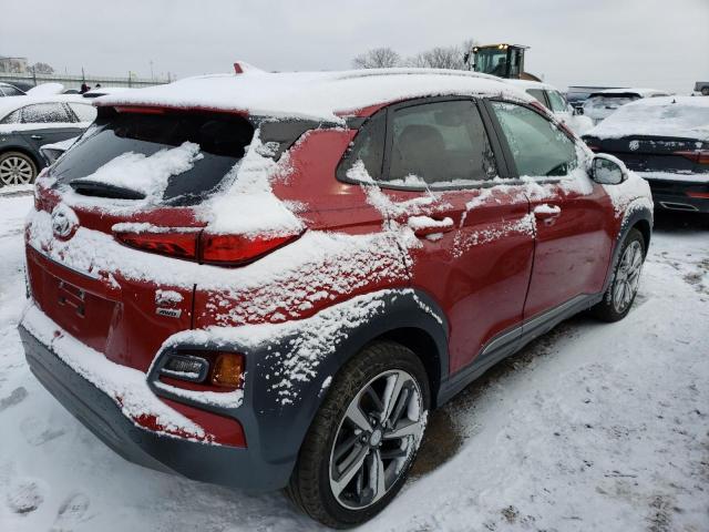 KM8K5CA51LU435687 - 2020 HYUNDAI KONA ULTIMATE RED photo 3