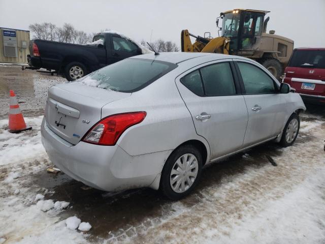 3N1CN7AP0CL895096 - 2012 NISSAN VERSA S SILVER photo 3