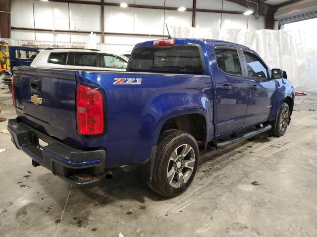 1GCGTDE34G1114216 - 2016 CHEVROLET COLORADO Z71 BLUE photo 3