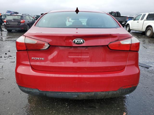 KNAFX4A61F5399851 - 2015 KIA FORTE LX RED photo 6