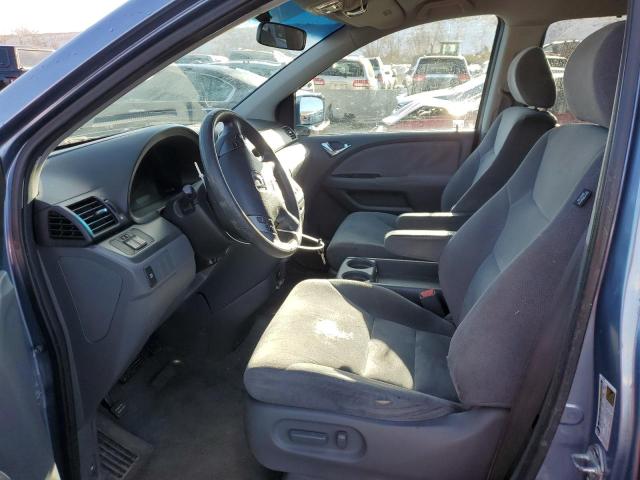 5FNRL38437B102153 - 2007 HONDA ODYSSEY EX BLUE photo 7