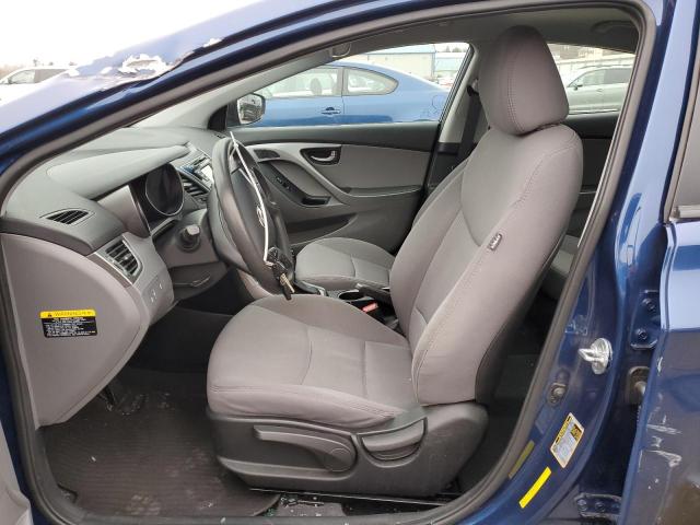 5NPDH4AE9GH689951 - 2016 HYUNDAI ELANTRA SE BLUE photo 7