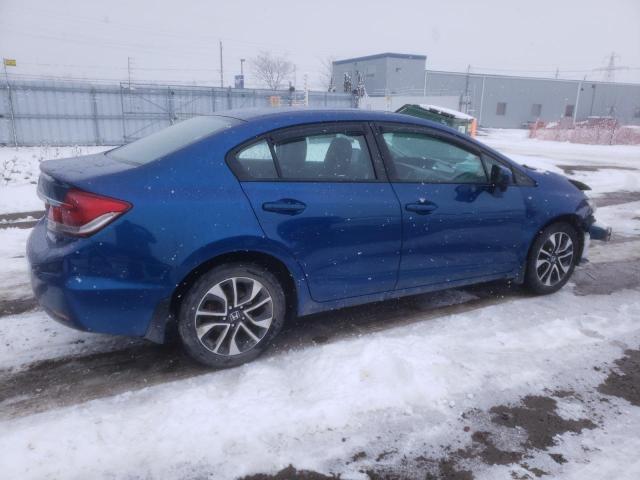 2HGFB2F57EH016249 - 2014 HONDA CIVIC LX BLUE photo 3