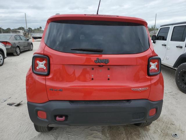 ZACCJBCB1HPF17199 - 2017 JEEP RENEGADE TRAILHAWK RED photo 6