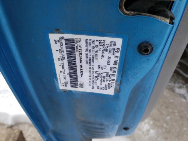 1FTCR10A4TUA63276 - 1996 FORD RANGER BLUE photo 12