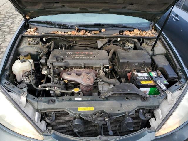 4T1BE30K04U335380 - 2004 TOYOTA CAMRY LE GREEN photo 11