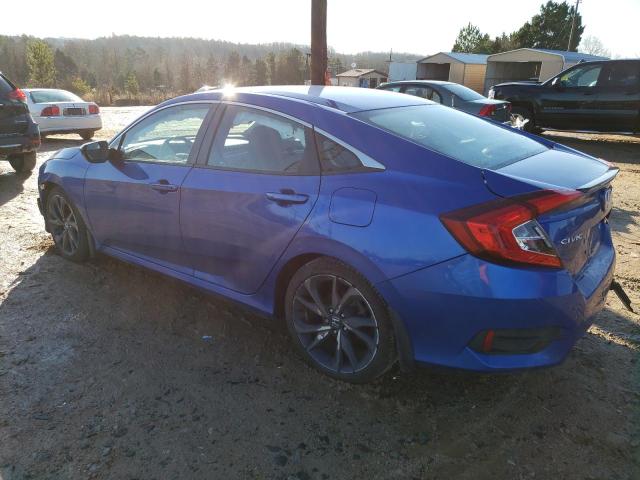 19XFC2E83KE019759 - 2019 HONDA CIVIC SPORT BLUE photo 2