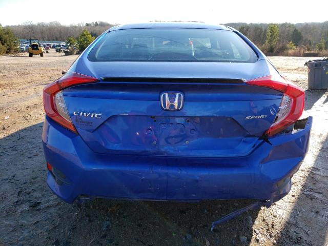 19XFC2E83KE019759 - 2019 HONDA CIVIC SPORT BLUE photo 6