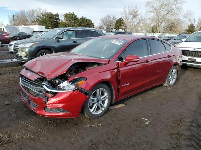 3FA6P0LU2GR134996 - 2016 FORD FUSION SE HYBRID RED photo 1