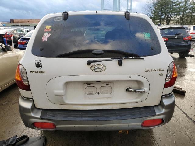 KM8SC13D23U556422 - 2003 HYUNDAI SANTA FE GLS WHITE photo 6