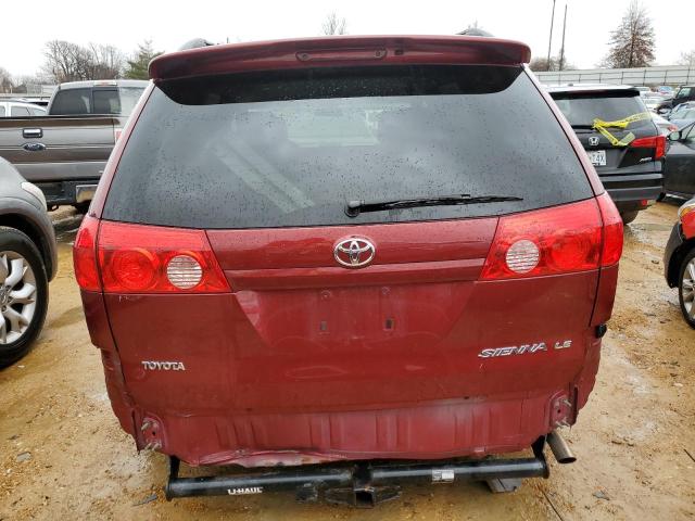 5TDKK4CC0AS307554 - 2010 TOYOTA SIENNA CE MAROON photo 6