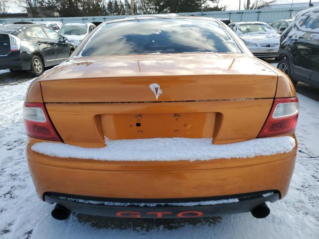 6G2VX12U16L541645 - 2006 PONTIAC GTO ORANGE photo 6