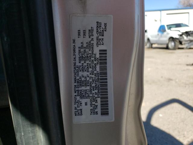 5TESN92N11Z864287 - 2001 TOYOTA TACOMA XTRACAB PRERUNNER 银色 照片 12