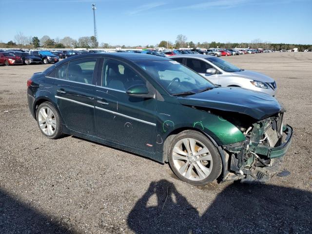 1G1PG5SB0F7260333 - 2015 CHEVROLET CRUZE LTZ GREEN photo 4