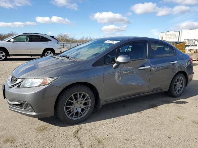 19XFB2F51DE058411 - 2013 HONDA CIVIC LX GRAY photo 1