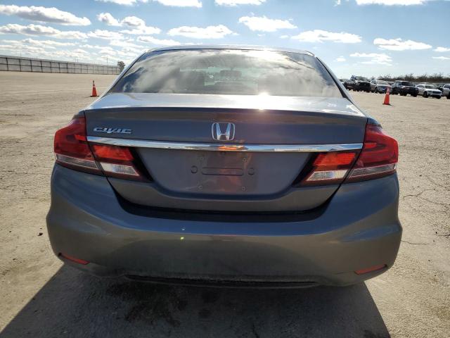 19XFB2F51DE058411 - 2013 HONDA CIVIC LX GRAY photo 6