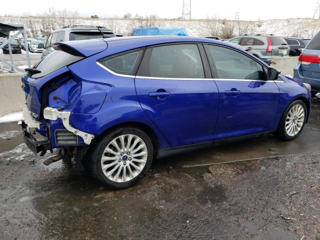 1FADP3N27DL123846 - 2013 FORD FOCUS TITANIUM BLUE photo 3