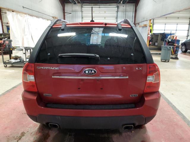 KNDJE723497601115 - 2009 KIA SPORTAGE LX BURGUNDY photo 6