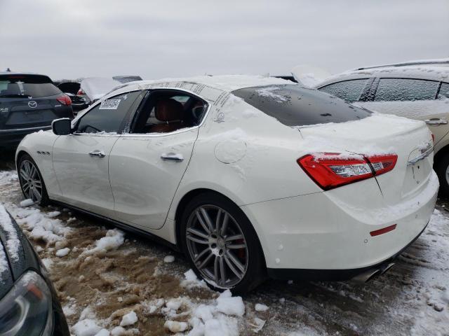 ZAM57XSA7F1155109 - 2015 MASERATI GHIBLI WHITE photo 2