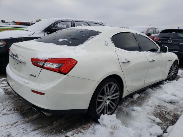 ZAM57XSA7F1155109 - 2015 MASERATI GHIBLI WHITE photo 3