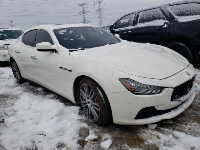 ZAM57XSA7F1155109 - 2015 MASERATI GHIBLI WHITE photo 4