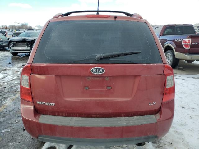 KNAFG525977078691 - 2007 KIA RONDO BASE RED photo 6