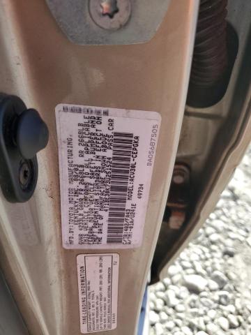 4T1BE30K73U251524 - 2003 TOYOTA CAMRY LE TAN photo 12