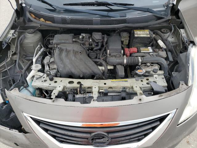 3N1CN7AP7EK456163 - 2014 NISSAN VERSA S GRAY photo 11