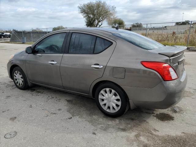 3N1CN7AP7EK456163 - 2014 NISSAN VERSA S GRAY photo 2