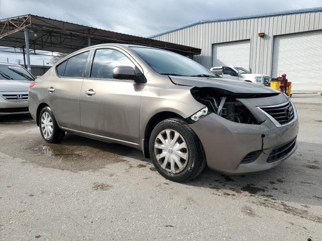 3N1CN7AP7EK456163 - 2014 NISSAN VERSA S GRAY photo 4